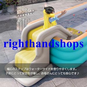 滑り台 プール 大型 すべり台 ビニールプール...の詳細画像3