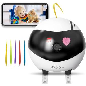 EBO Air 自走式 360度 ペットカメラ 見守りカメラ 室内防犯 高画質 赤ちゃん 猫用品 犬用品 家族見守り 通話可 リモート制御 自動充電 WiFi接続 iOS Android