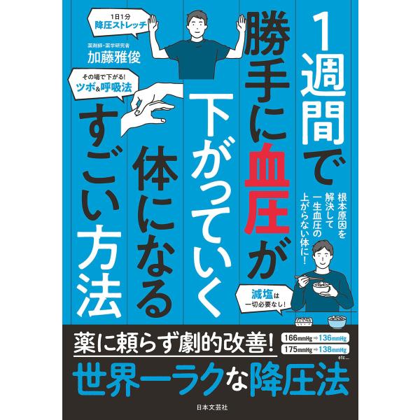 1週間で勝手に血圧が下がっていく体になるすごい方法 電子書籍版 / 著:加藤雅俊