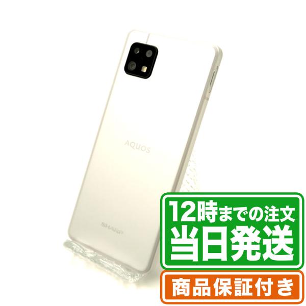 AQUOS sense6 SH-M19 64GB Cランク SIMフリー 保証期間30日 シルバー ...