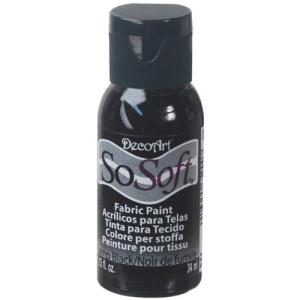 DecoArt デコアート 布用絵具 ソーソフト ブラック DSS-24 1oz.