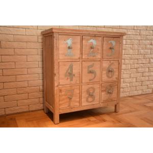 トランクチェスト 123 チェスト 6段 2×3段 ビンテージ ヴィンテージ風