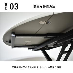 昇降式テーブル 丸 幅120 ダイニングテーブ...の詳細画像3