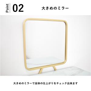 ドレッサー 化粧台 60センチ幅 完成品 ドレ...の詳細画像2