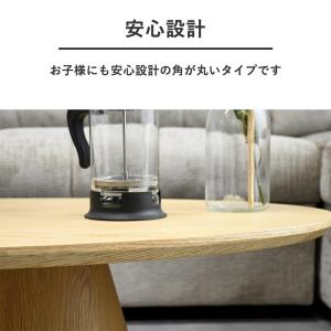 テーブル 110cm ナチュラル シンプル ロ...の詳細画像4