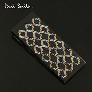 ポールスミス マネークリップ PaulSmith ブラック/モノグラム　M1A MONE AGEO 1A MEN MONEYCLIP MONOGRAM｜ebsya