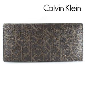 カルバンクライン CK 長財布 メンズ 財布 CalvinKlein モノグラム ブラウン 79467 CHO｜ebsya