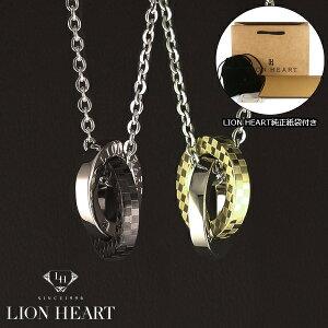 ライオンハート ネックレス レディース プレート LION HEART 04N135SM 04N135SLYG セット 送料無料｜ebsya