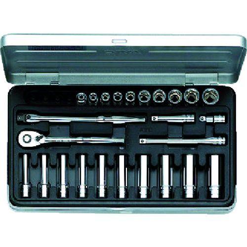 あすつく対応 「直送」 KTC 京都機械工具 TB2X20 ６．３ｓｑ．ソケットレンチセット ２５点...