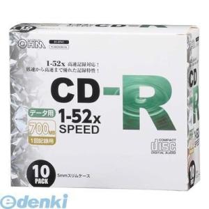 オーム電機 PC-M52XCRD10L CD-Rデータ用 52倍速 10P スリムケース入り PCM...