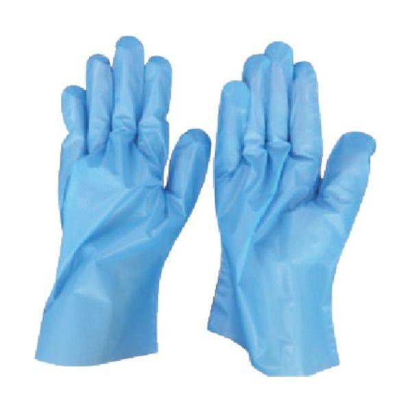 あすつく対応 「直送」 オカモト  728BM イージーグローブ728BポリLD外エンボスブルー M...