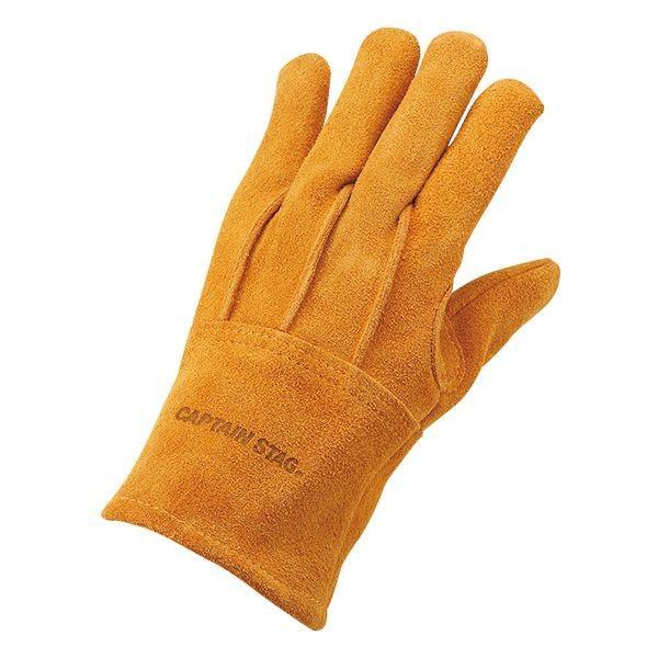 パール金属 UM-1912 アウトドア ソフトレザーグローブ（イエロー） L UM1912