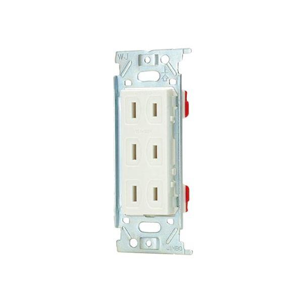 神保電器 JEC-BN-555(PW) トリプルコンセント JECBN555(PW)