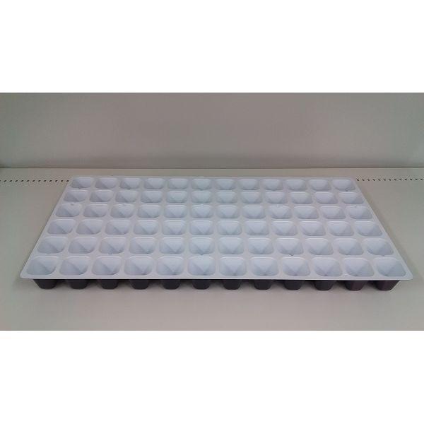 明和 4580166882871 プラグトレー機械用72穴シロクロ