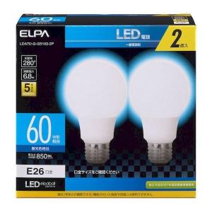 朝日電器 ELPA LDA7D-G-G5103-2P LED電球A形 広配光 LDA7DGG51032P エルパ 口金E26｜ebuhin