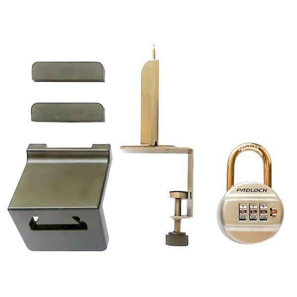 ノムラテック 4909314110718 どあロックガード南京錠タイプ 内開きドア用 南京錠付 N−...