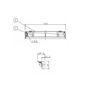 Panasonic LED誘導灯 FK91110 30本 Panasonic FK91110 パナソニック C級誘導灯用LED カセット式ランプ