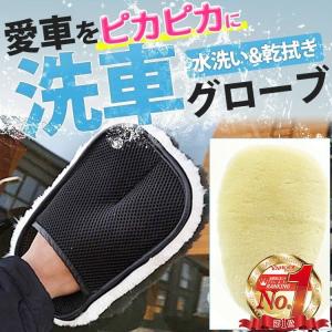 洗車グッズ 洗車ブラシ ムートン 洗車 2個セット ボディ グローブ  タオル ムートングローブ ハンドモップ ブラシ スポンジ ワックスがけ