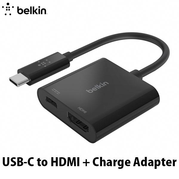 BELKIN ベルキン USB-C to HDMI + USB-C 60W PD対応 変換アダプタ ...