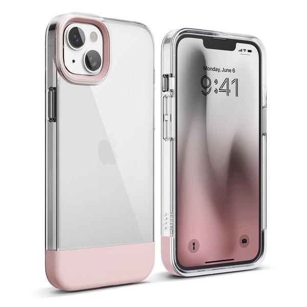 iPhone 14 Plus GLIDE CASE Clear/Lovely Pink EL_INB...