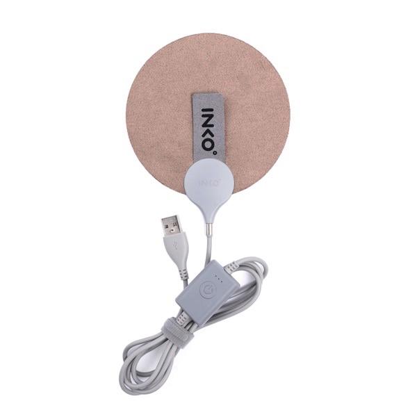 INKO インコ USB Hand Warmer Suede USB ポケットヒーター ローズウッド...