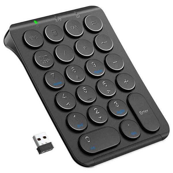 iClever KP09 ワイヤレステンキー 2.4GHz ブラック IC-KP09BK  正規販売...