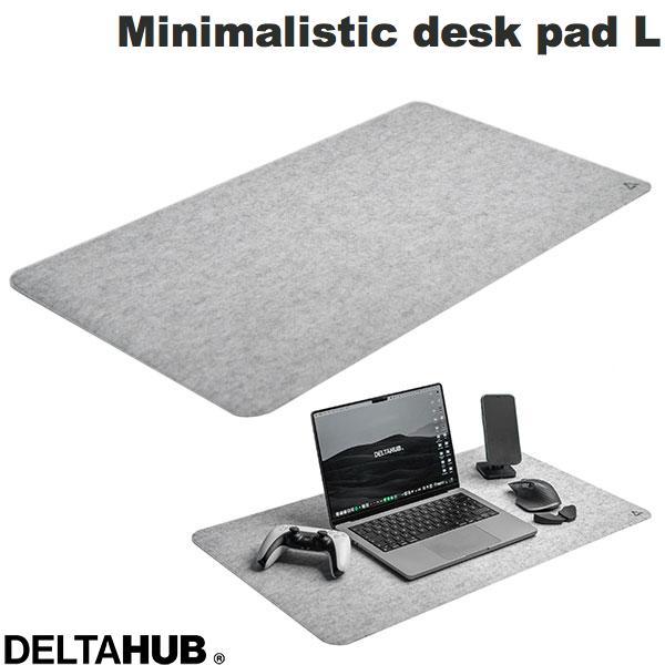 DELTAHUB デルタハブ Minimalistic felt desk pad Light Gr...