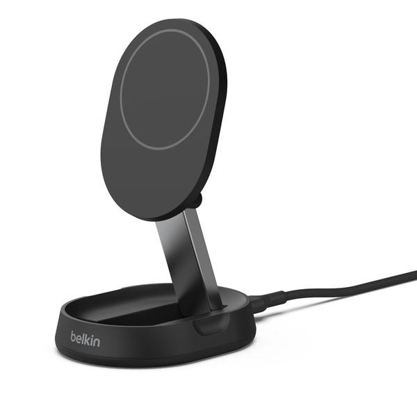 BELKIN BoostCharge Pro Qi2 折りたたみ式磁気ワイヤレス充電スタンド WIA...