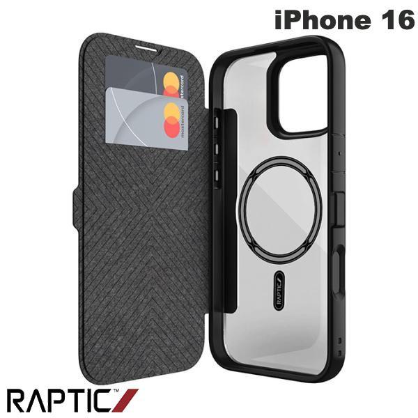 iPhone 16 Urban Folio MagSafe対応 手帳型ケース Black RT_IP...