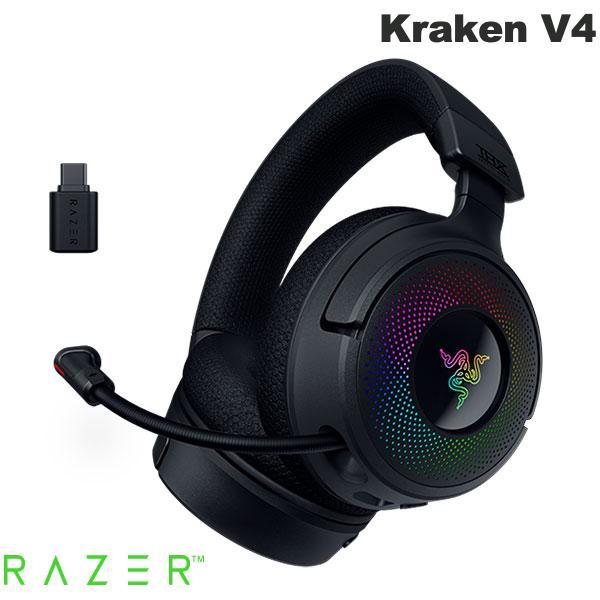 Razer Kraken V4 Chroma RGB 対応 ワイヤレスゲーミングヘッドセット RZ0...