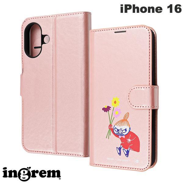 iPhone 16 ケース ムーミン リトルミイ マグネットベルト シンプル 手帳型レザーケース リ...