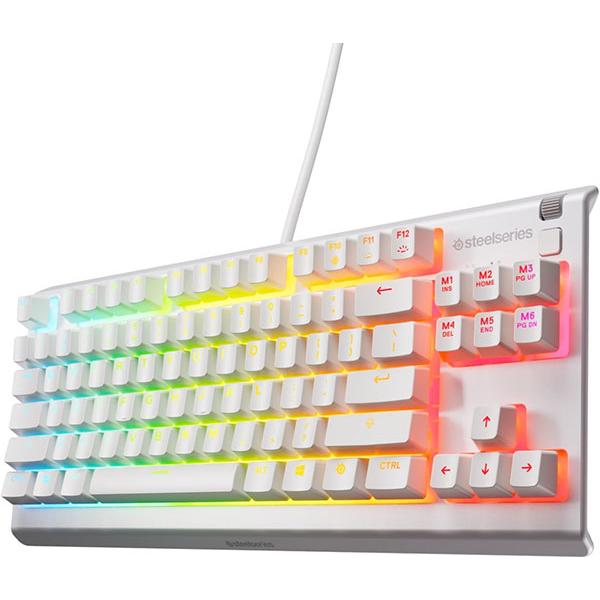 SteelSeries スティールシリーズ Apex 3 TKL White US 英語配列 84キ...
