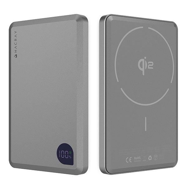 HACRAY ハクライ Qi2対応モバイルバッテリー ワイヤレス充電 AirSlim MagSafe...