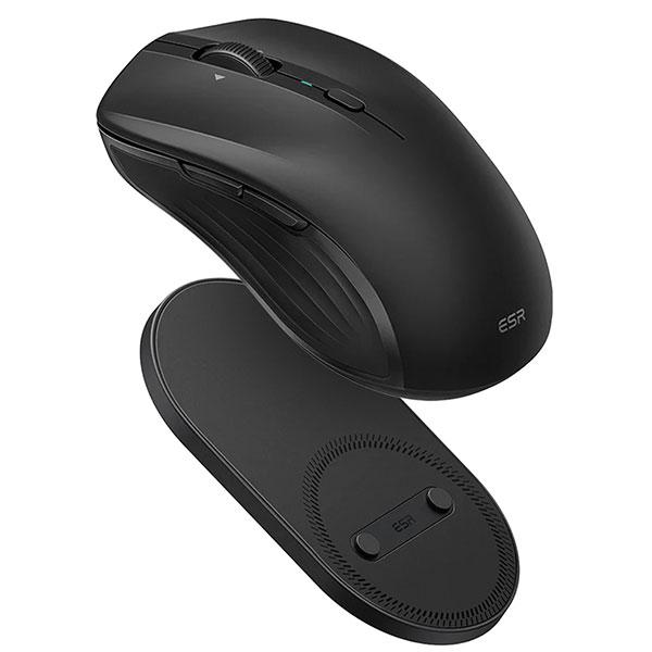 ESR MagMouse ワイヤレスマウス マグネットでくっつけて持ち運べる ブラック ES2832...
