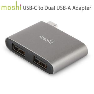 moshi エヴォ USB-C to Dual USB-A Adapter Titanium Gray mo-uscus2-gy ネコポス送料無料｜ec-kitcut