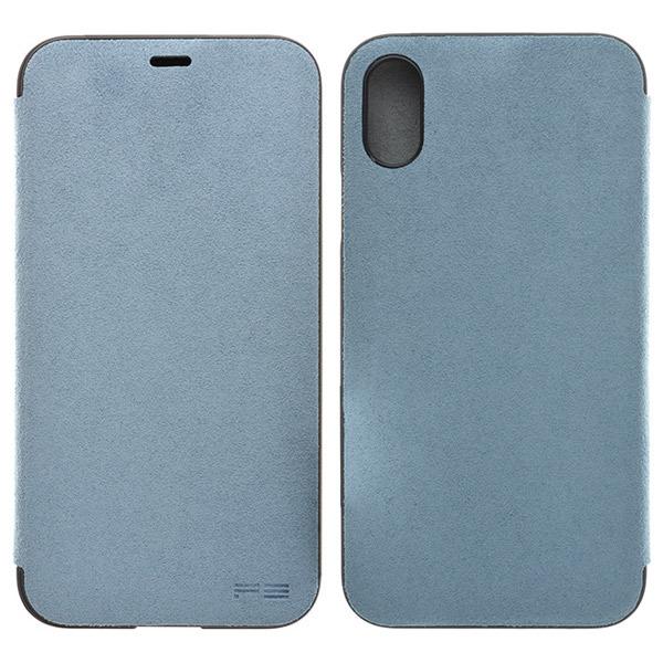 PowerSupport パワーサポート iPhone X Ultrasuede Flip case...