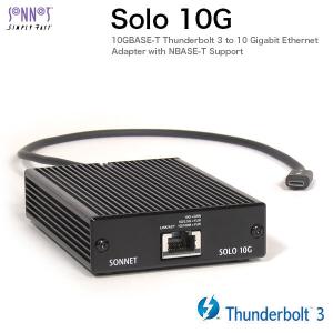 SONNET ソネット テクノロジー Solo 10G Thunderbolt 3 to 10GBASE-T Ethernet Adapter SOLO10G-TB3 ネコポス不可｜ec-kitcut