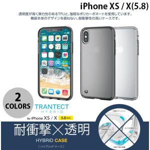 iPhoneXS / iPhoneX ケース エレコム iPhone XS / X ハイブリッドケース  ネコポス可｜ec-kitcut