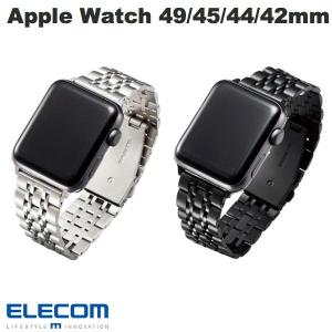 エレコム ELECOM Apple Watch 49 / 45 / 44 / 42mm Seven-Strand Style ラグジュアリーステンレスバンド ブラック AW-44BDSS7BK ネコポス不可｜ec-kitcut