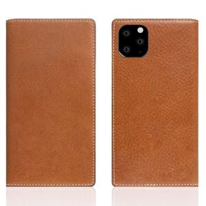 SLG Design エスエルジー デザイン iPhone 11 Pro Tamponata Leather case 本革 手帳型ケース Tan SD17858i58R ネコポス不可