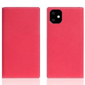 SLG Design エスエルジー デザイン iPhone 11 / XR Full Grain Leather Case 本革 手帳型ケース Pink Rose SD17914i61R ネコポス不可