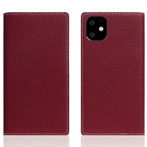 SLG Design エスエルジー デザイン iPhone 11 / XR Full Grain Leather Case 本革 手帳型ケース Burgundy Rose SD17915i61R ネコポス不可