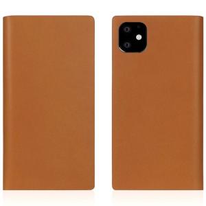 SLG Design エスエルジー デザイン iPhone 11 / XR Calf Skin Leather Diary 本革 手帳型ケース Camel SD17929i61R ネコポス不可