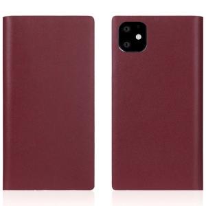SLG Design エスエルジー デザイン iPhone 11 / XR Calf Skin Leather Diary 本革 手帳型ケース Burgundy SD17930i61R ネコポス不可