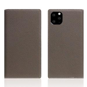SLG Design エスエルジー デザイン iPhone 11 Pro Max Full Grain Leather Case 本革 手帳型ケース Etoffe Cream SD17953i65R ネコポス不可