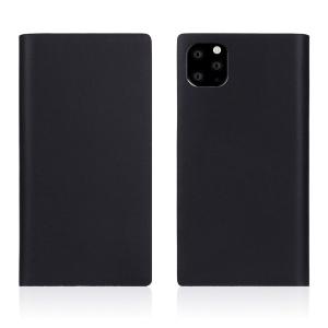 SLG Design エスエルジー デザイン iPhone 11 Pro Max Calf Skin Leather Diary 本革 手帳型ケース Black SD17968i65R ネコポス不可