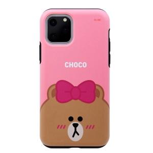 LINE FRIENDS ラインフレンズ iPhone 11 Pro DUAL GUALD Full Face CHOCO KCJ-DFT003 ネコポス