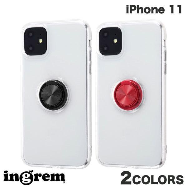 ingrem iPhone 11 TPUソフトケース リング付  イングレム