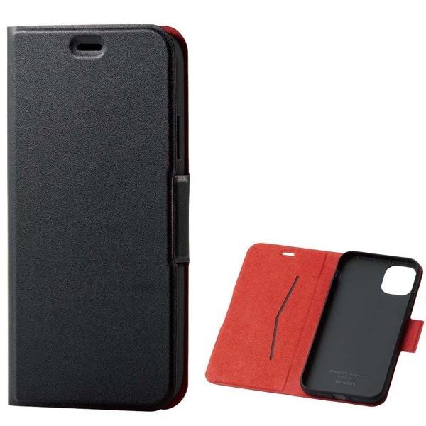 エレコム ELECOM iPhone 11 ULTRA SLIM ソフトレザーケース 磁石付 薄型 ...