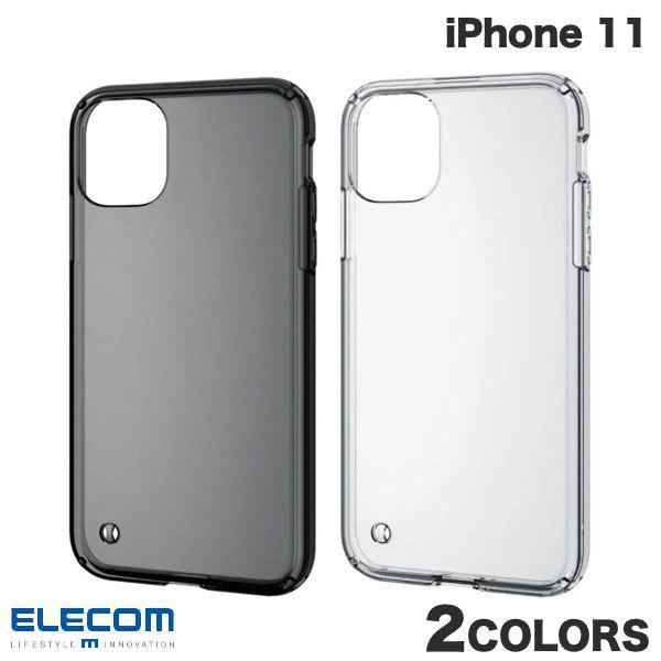 エレコム ELECOM iPhone 11 TRANTECT ハイブリッドケース ブラック PM-A...